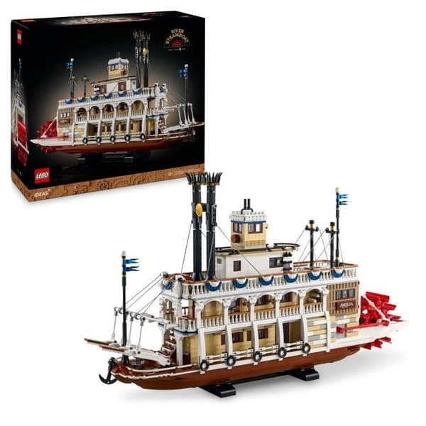 LEGO Ideas 21356 Ångbåt på Mississippifloden - Byggset för vuxna