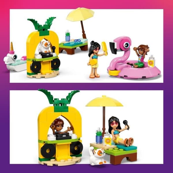 LEGO Friends 42658 Poolparty med Enhörnings- och Flamingo-Flott, 5 år