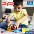 Miniatyrbillede 5 af 6: Magnetiskt byggset - GEOMAG - Magicube återvunnet kreativt set - 8 delar - Återvunnen plast - Från 1 år