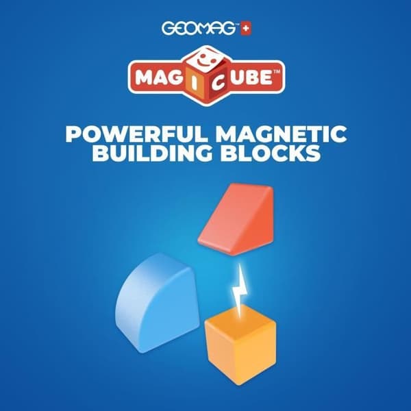 Magnetiska block - GEOMAG - Magicube-block och kort - 16 delar - Pedagogiska - Återvunnen plast