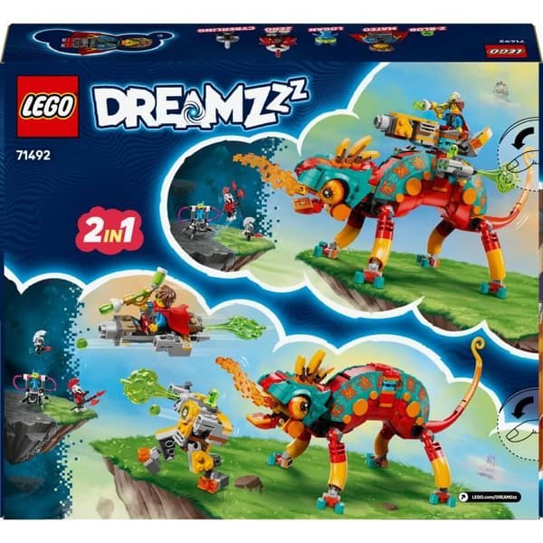 LEGO Dreamzzz 71492 Mateos eldsprutande kameleont - Spel för pojkar från 7 år - Presentidé