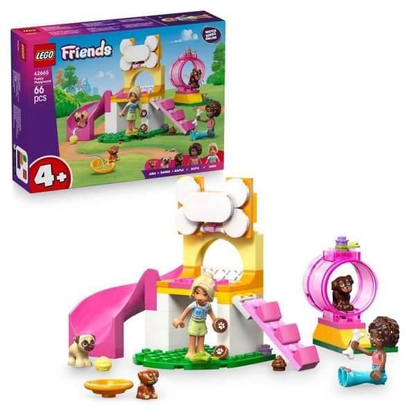 LEGO Friends 42665 Valplekplats - Kreativt lekset för 4-åriga flickor - Rutschkana