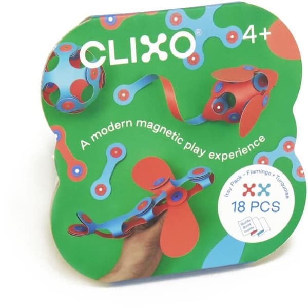 Magnetiskt byggset - GIPSY TOYS - Itsy CLIXO - 18 delar - Flerfärgad - Från 4 år