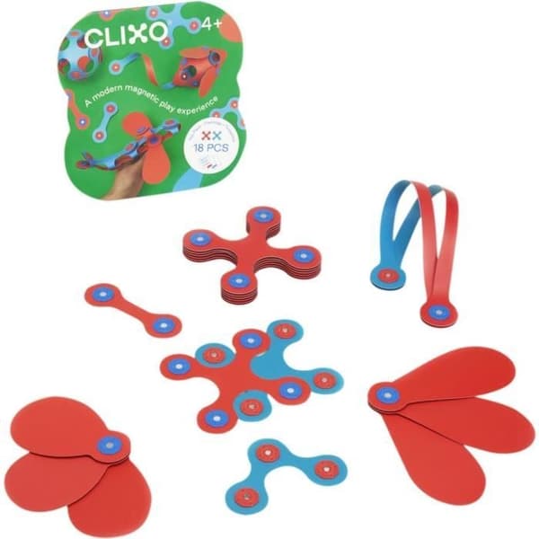 Magnetiskt byggset - GIPSY TOYS - Itsy CLIXO - 18 delar - Flerfärgad - Från 4 år