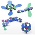 Miniatyrbillede 3 af 4: Magnetiskt byggset - GIPSY TOYS - Itsy CLIXO - 18 delar - Blå/grön - Från 4 år