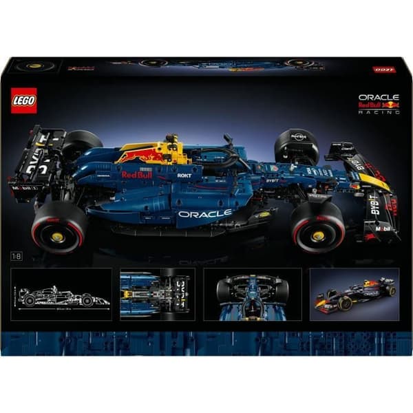 LEGO Technic F1 Oracle Red Bull Racing RB20 - Samlarsats för vuxna - Inkluderar en V6-motor och en växellåda
