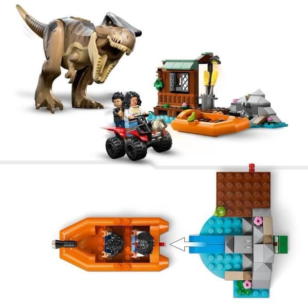 Jurassic World Le T. rex och rymmen på floden