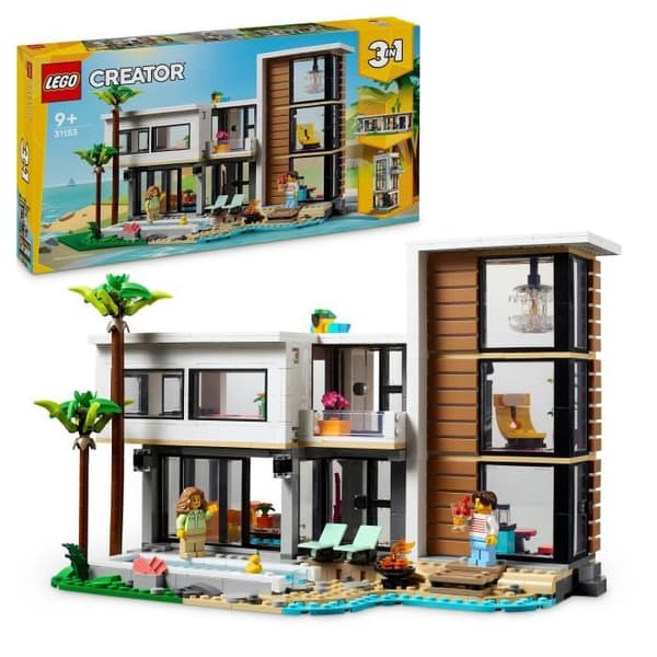 LEGO® Creator 31153 Modernt hus - Bygg in i en 3-våningsbyggnad eller stuga