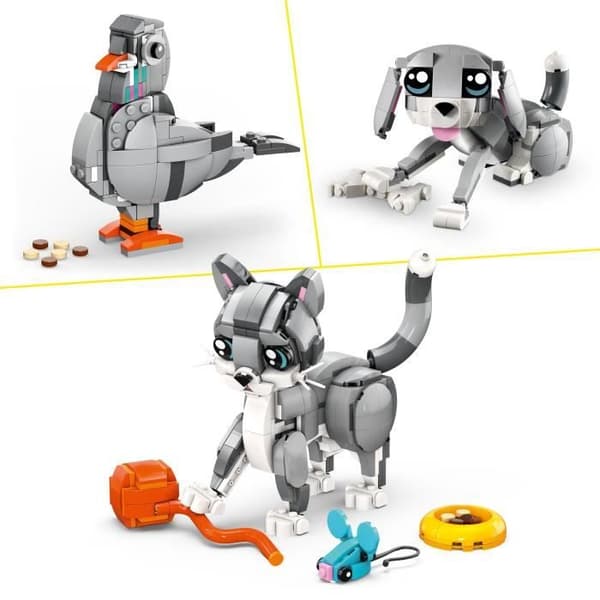 LEGO Creator 31163 3-i-1 The Playful Cat - Byggspel för flickor från 8 år och uppåt