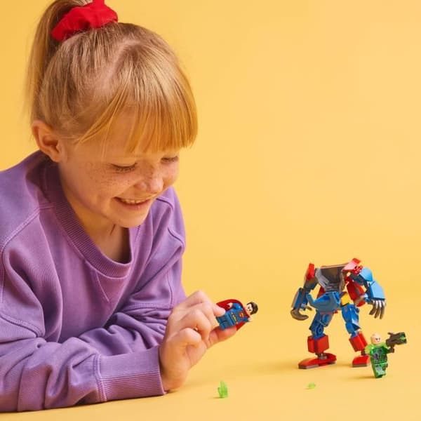 LEGO DC 76302 Stålmannens robot mot Lex Luthor - Superhjälteleksak från 6 år
