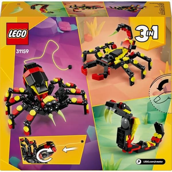LEGO Creator 31159 3-i-1 Wild Animals: The Surprising Spider - Leksak från 7 år