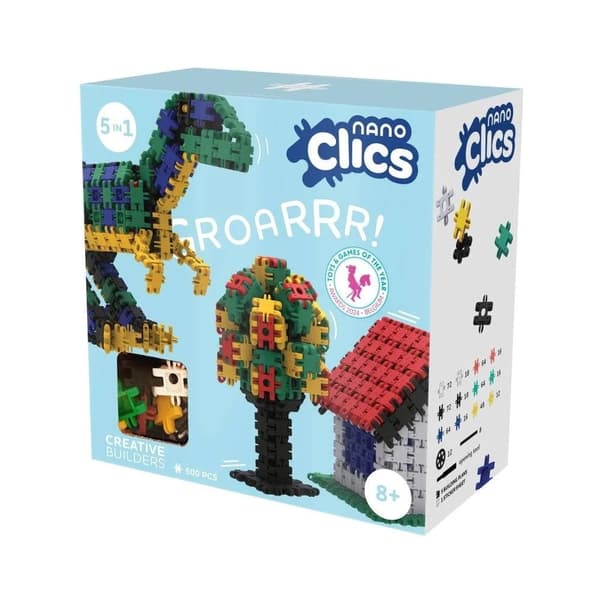 Byggeklodser Nano Clics - Kreative byggere - 500 elementer (NC003)