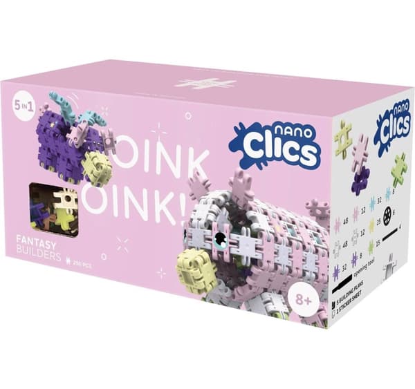 Byggeklodser Nano Clics - Fantasy Builders - 250 elementer (NC005)