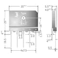 Miniatyrbild 2 av 2: Diotec DBI25-12A Brygglikriktare SIL-5 1200 V 25 A Trefas
