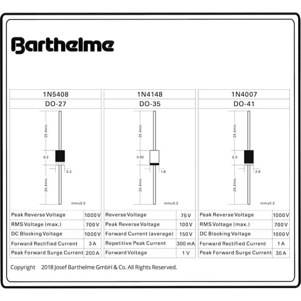 Barthelme 00430345 Brygglikriktare