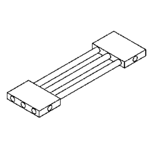 QuickCool Termisk kopplingselement (L x B x H) 60 x 10 x 40 mm Håldistans: 20 mm QG-IF-A3-1X3