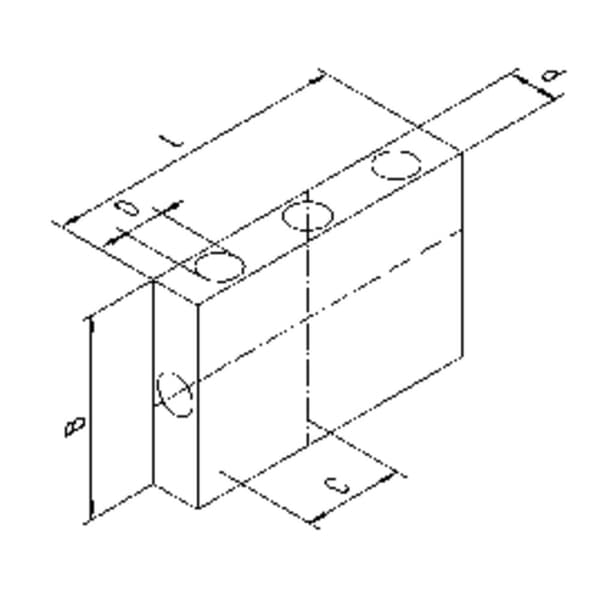 QuickCool Termisk kopplingselement (L x B x H) 60 x 10 x 40 mm Håldistans: 20 mm QG-IF-A3-1X3
