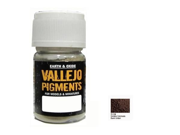 Vallejo 73.110, Brun, 35 ml, 1 styck, Burnt Umber