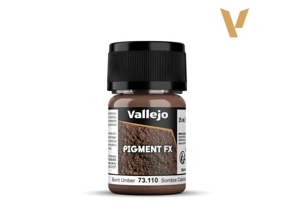 Vallejo 73.110, Brun, 35 ml, 1 styck, Burnt Umber