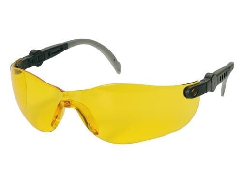Eyewear sikkerhedsbrille gul - Space Comfort, 99,9% UV-beskyttelse, justerbare stænger