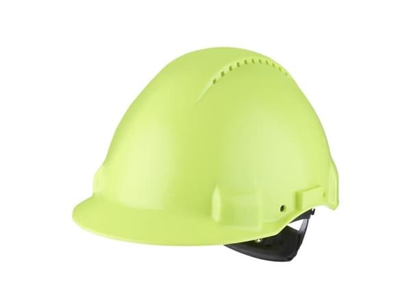 Sikkerhedshjelm HI-Viz 3M Peltor G3000 Uvicator - skrueindstilling. UV-stabiliseret ABS-plast