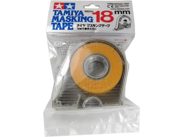 Tamiya 87032, Maalarinteippi, keltainen, Universal, 18 m, 18 mm, 18 mm