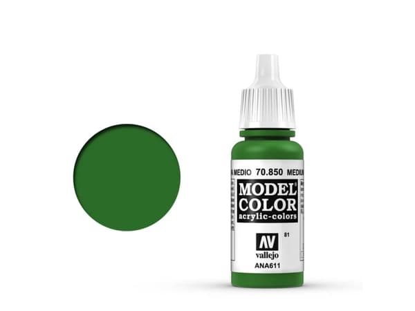 Vallejo 70.850, 17 ml, Grön, Matt, Flaska