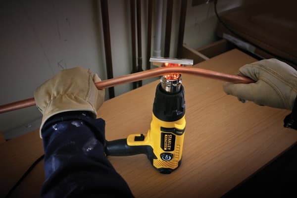 Stanley FME670K, Varmluftspistol, Pistolhandtag, Överhettning, Svart, Gul, 550 l/min, 600 ° C