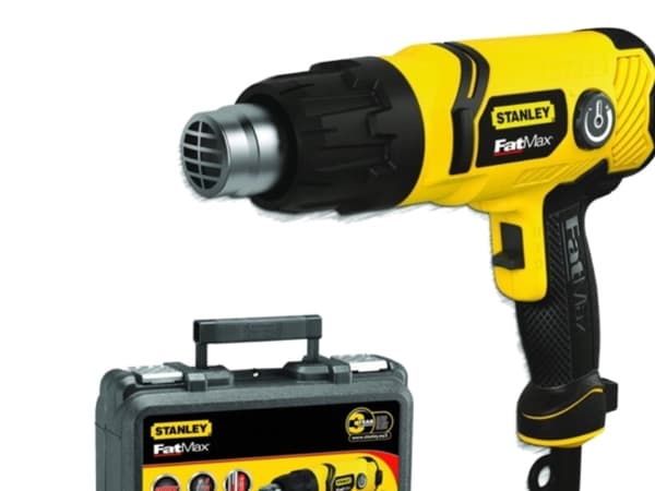 Stanley FME670K, Varmluftspistol, Pistolhandtag, Överhettning, Svart, Gul, 550 l/min, 600 ° C