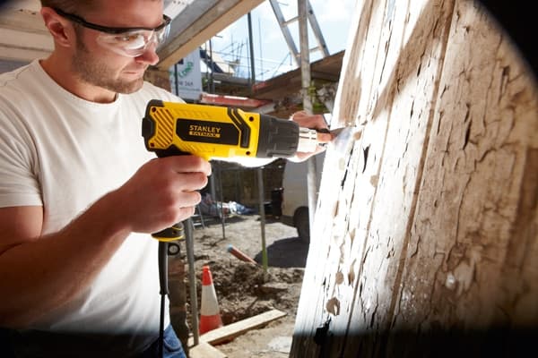 Stanley FME670K, Varmluftspistol, Pistolhandtag, Överhettning, Svart, Gul, 550 l/min, 600 ° C