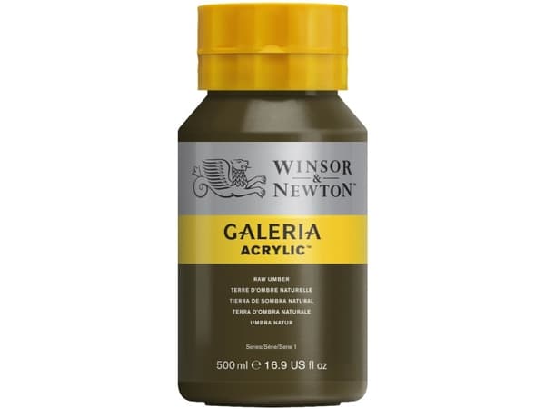 Winsor & Newton Galeria Acrylic, 500 ml, Umbra, Flaska
