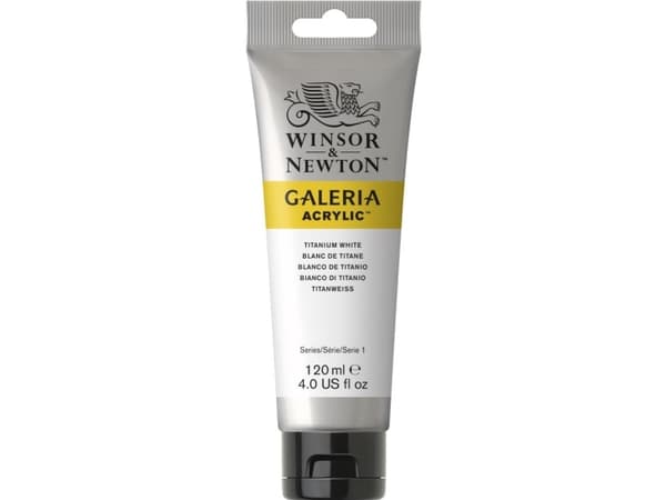 Winsor &amp; Newton Galeria, 120 ml, Hvid, Rør