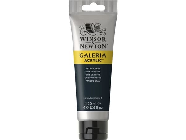 Winsor & Newton Galeria, 120 ml, Grå, Rør
