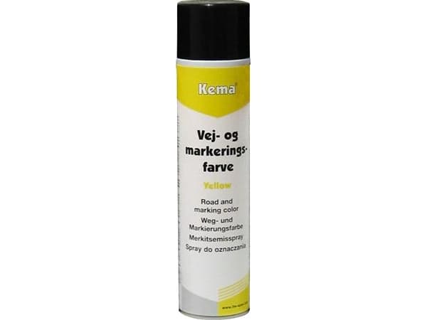 ITW Tie- ja merkintäväri keltainen 600ml spray. Teiden, pakkausten, työkalujen, putkien, liitosten, lattioiden ja kaikkien paikkojen merkitsemiseen