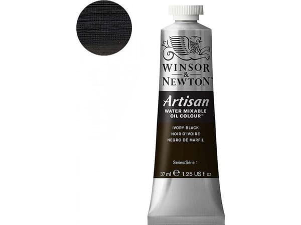 SmartMax Artisan water mix oil 37ml ivory black 331