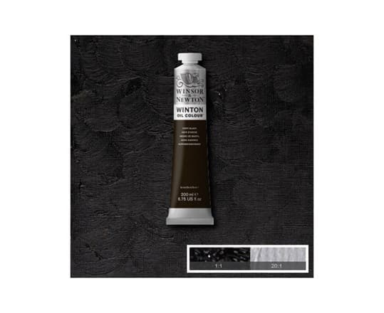 Winton oil 200ml ivory black 331