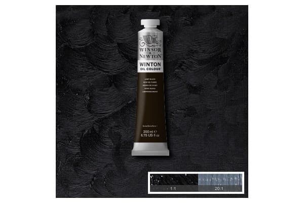 Winton oil 200ml lamp black 337