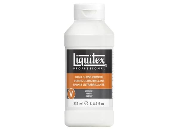 Liquitex 94376931372, Gloss, Transparent, Acrylic varnish, Plastic bottle, As this is permanent, do a patch test first. Before varnishing ensure pain