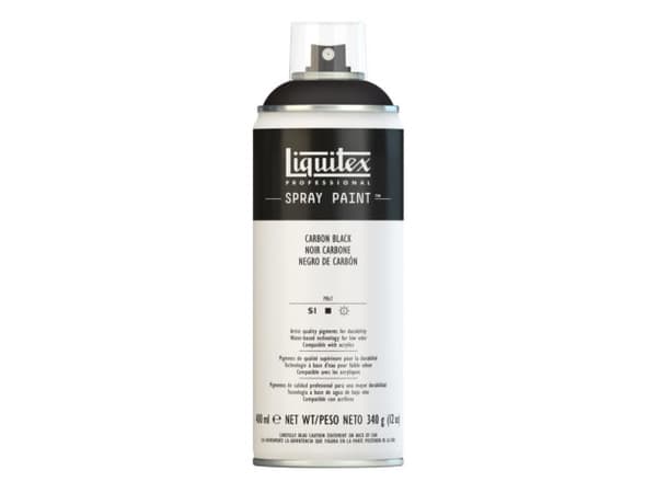 Liquitex Spray Paint, Musta, Spraymaali, Nestemäinen, 400 ml, 1 kpl