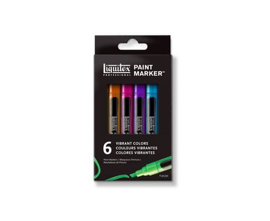 Paint Marker Fin 6 Set Vibrant
