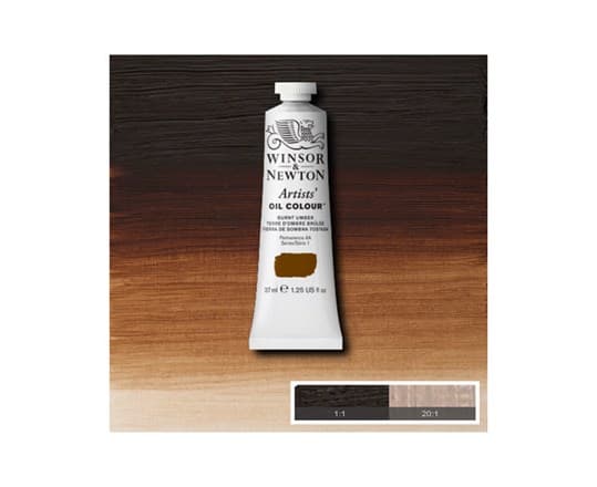 Artists oil colour 37ml burnt umber 076