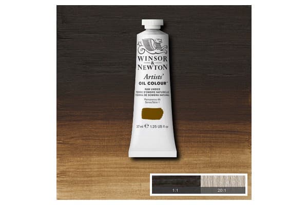 Artists oil colour 37ml raw umber 554