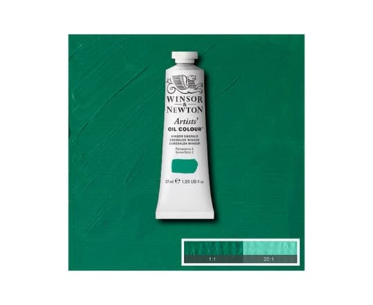 Artists oil colour 37ml winsor emerald 708