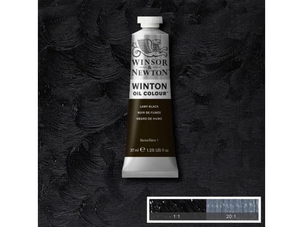 Winsor & Newton 094376711509, Musta, 37 ml, Tuubi, 1 kpl