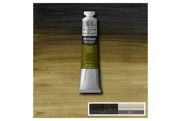 Artisan water mix oil 200ml olive green 447