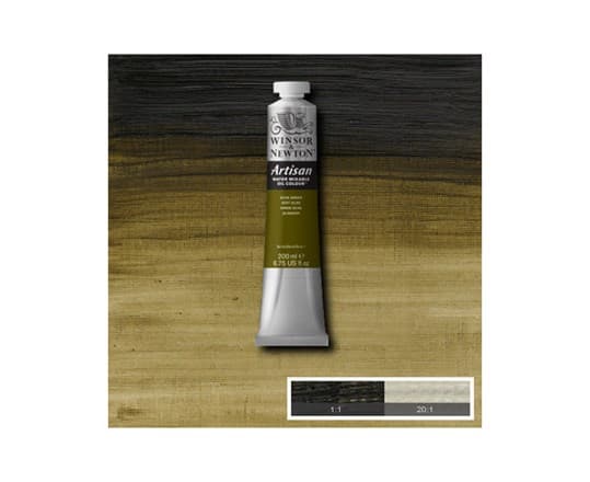 Artisan water mix oil 200ml olive green 447