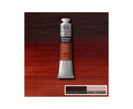 Artisan water mix oil 200ml burnt sienna 074