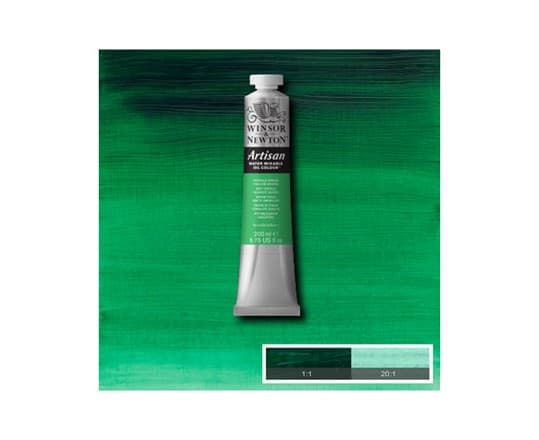 Artisan water mix oil 200ml phthalo green 521