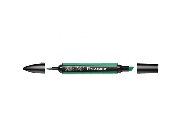 Winsor & Newton 0203235, Grønn, Flerfarget, Emerald, Fin/medium, Meisel-/kulespiss, Rund