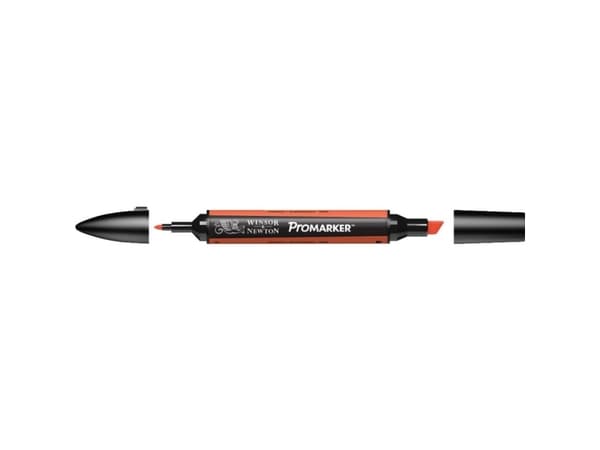 Winsor & Newton 0203449, Oransje, Flerfarget, Orange, Fin/medium, Meisel-/kulespiss, Rund